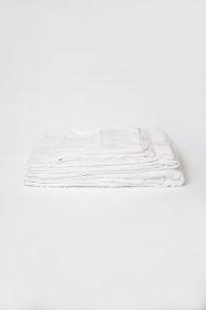 Omne Sleep 5-Piece White Bamboo Split King Hypoallergenic Sheet Set