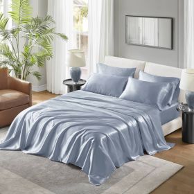 Satin Luxury Sheet Set Twin (Color: as Pic)