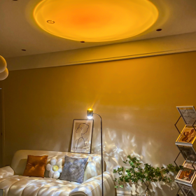 EP LIGHT Dual Head Floor Lamp Sunset Aurora Projector Lights, Ambient Night Lights (Option: Projector light)