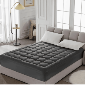 450g full-piece cotton bedspread, King size (Color: gray)