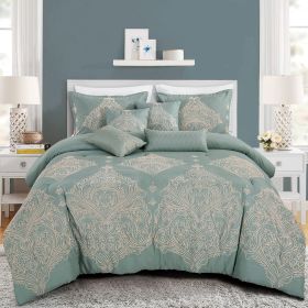 Lycoris 7PC COMFORTER SET (size: QUEEN)