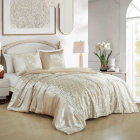 Inanna 3 piece Velvet bedspread (size: KING)